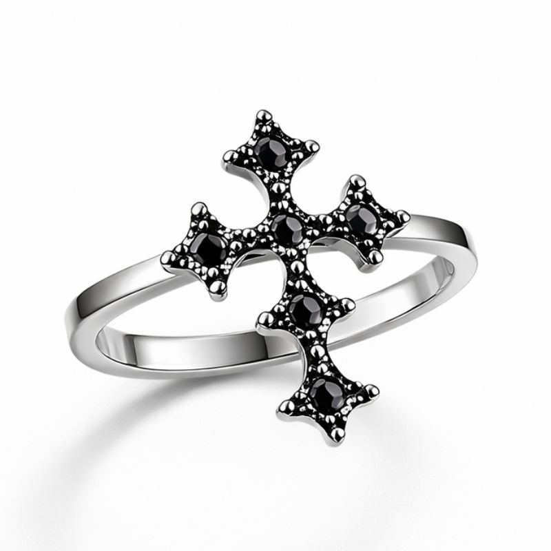 Marcasite Cross Ring